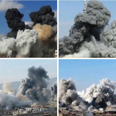 Daraya: the art of bombing with barrel explosives